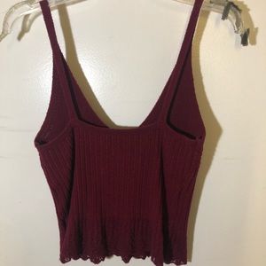 Burgundy Coachella vibes spaghetti shirt